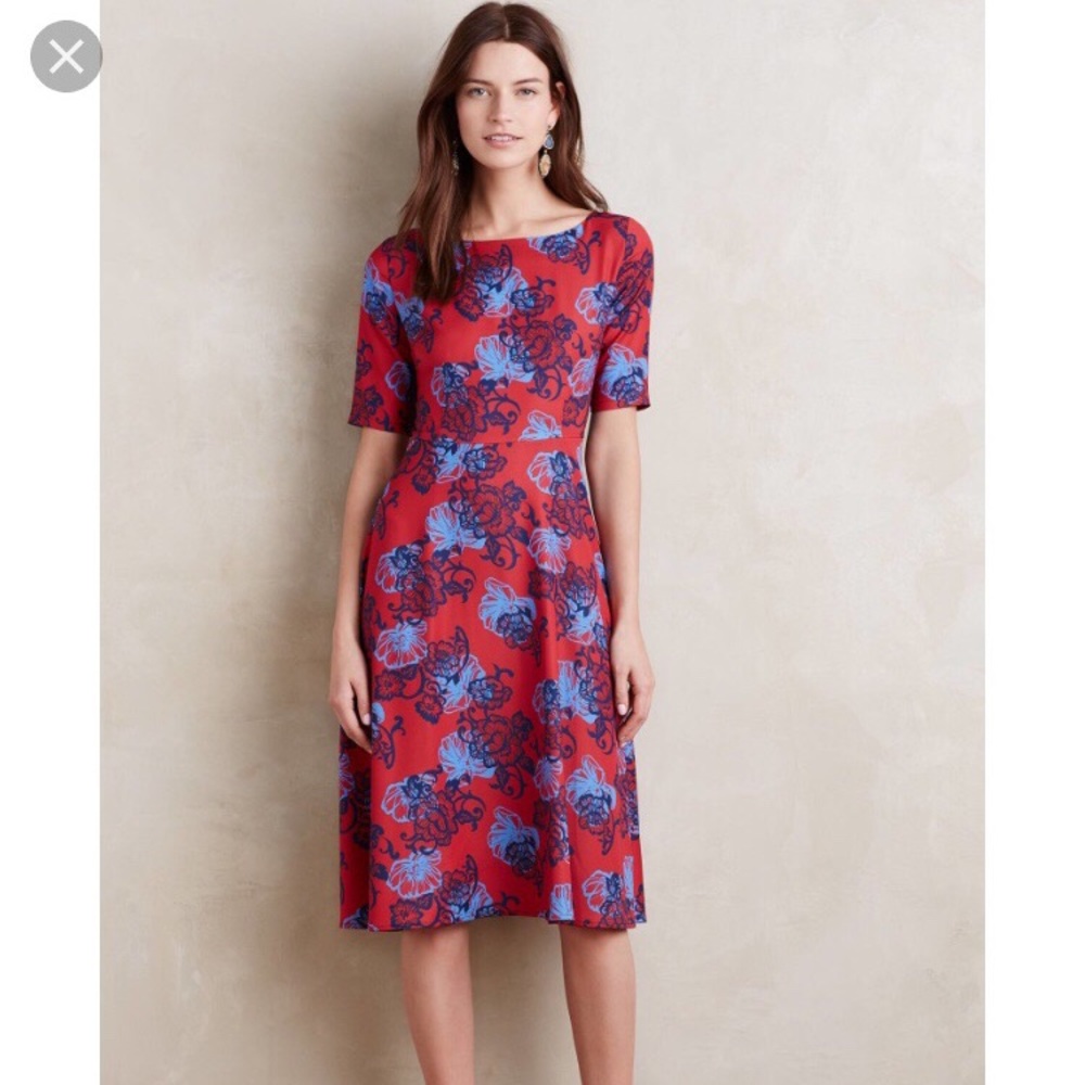 HD in Paris Theodora midi dress in red