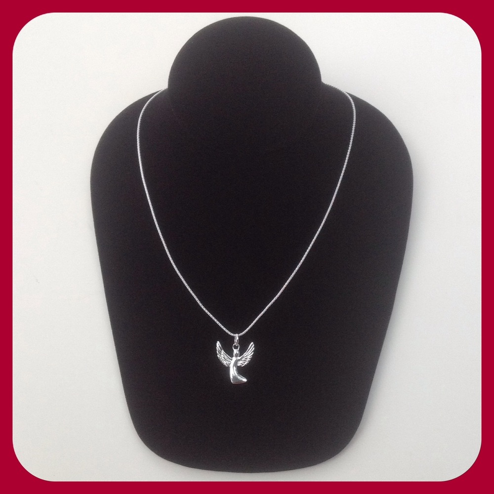 Sterling Silver Angel Necklace - Picture 1 of 4