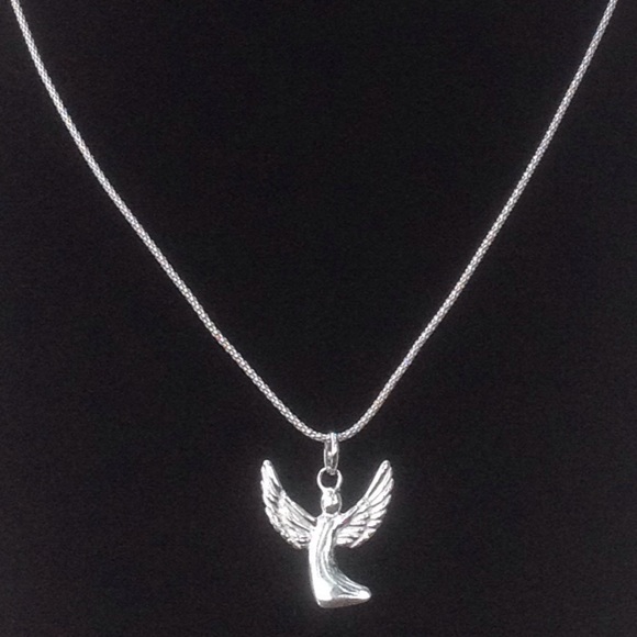 Sterling Silver Angel Necklace - Picture 3 of 4