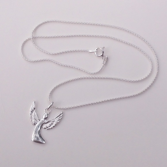 Sterling Silver Angel Necklace - Picture 4 of 4