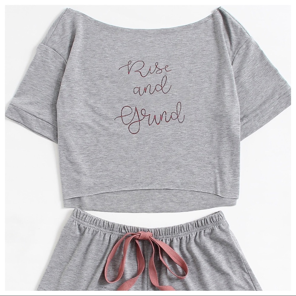 1️⃣ SET M ONLY - Rise & Grind Pajama Set - Picture 6 of 8