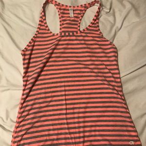 Gap Fit Breathe striped racerback cotton tank