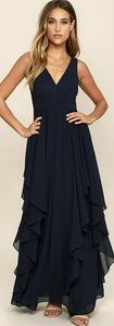 Navy Blue Maxi Dress