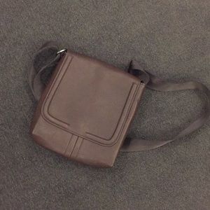 Zara Men's Brown Cross Body Bag