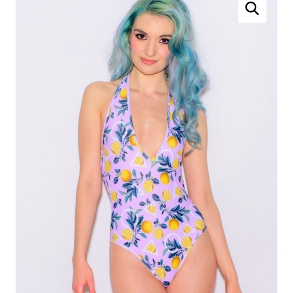 Burnt Soul Lemonade Halter Swimsuit - Picture 1 of 4