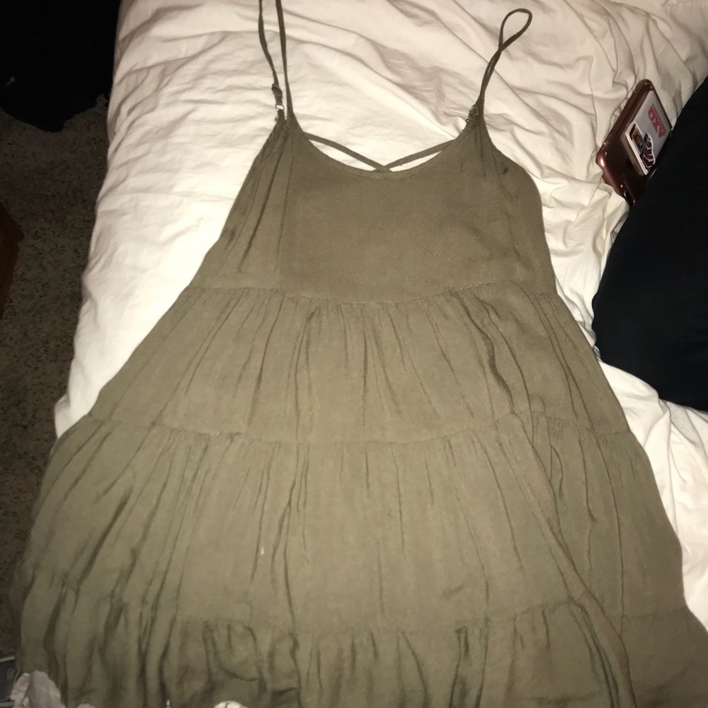 Flowy green dress