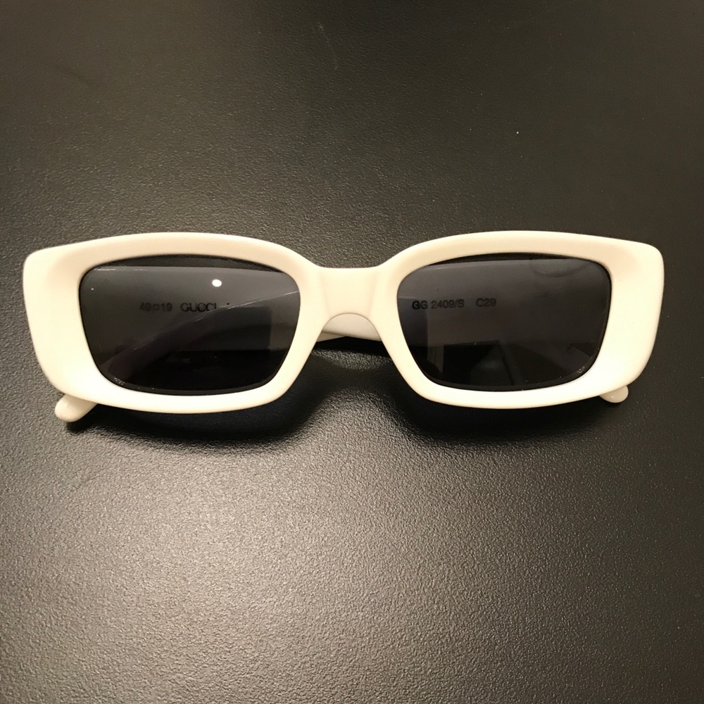 Vintage white Gucci Sunglasses 100% authentic