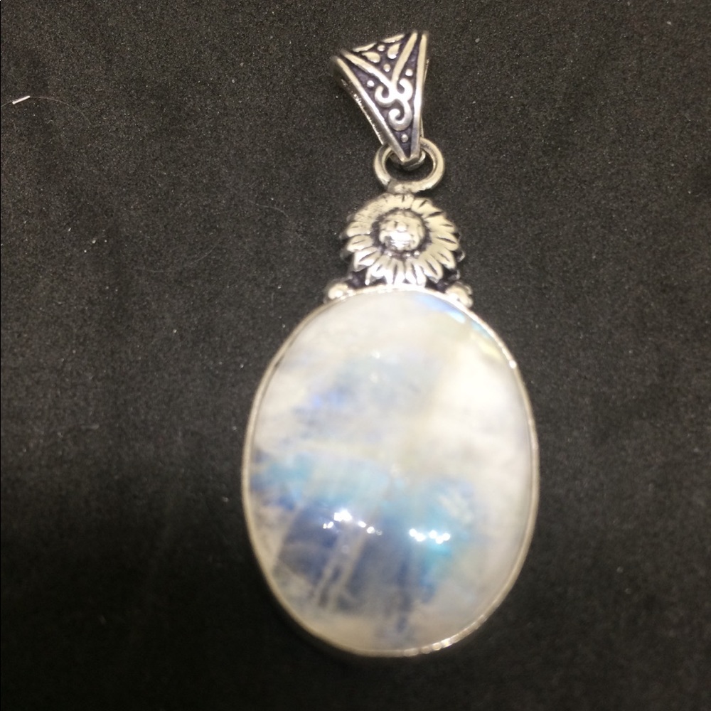 🌈🌀RAINBOW MOONSTONE HANDCRAFTED EARRINGS - Picture 6 of 7