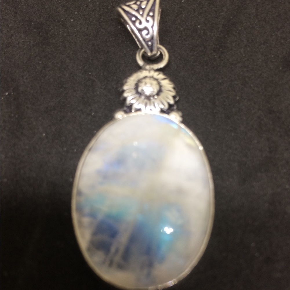 🌈🌀RAINBOW MOONSTONE HANDCRAFTED EARRINGS - Picture 7 of 7