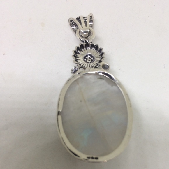 🌈🌀RAINBOW MOONSTONE HANDCRAFTED EARRINGS - Picture 3 of 7