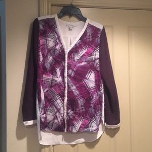 Purple print blouse. Woman's small.