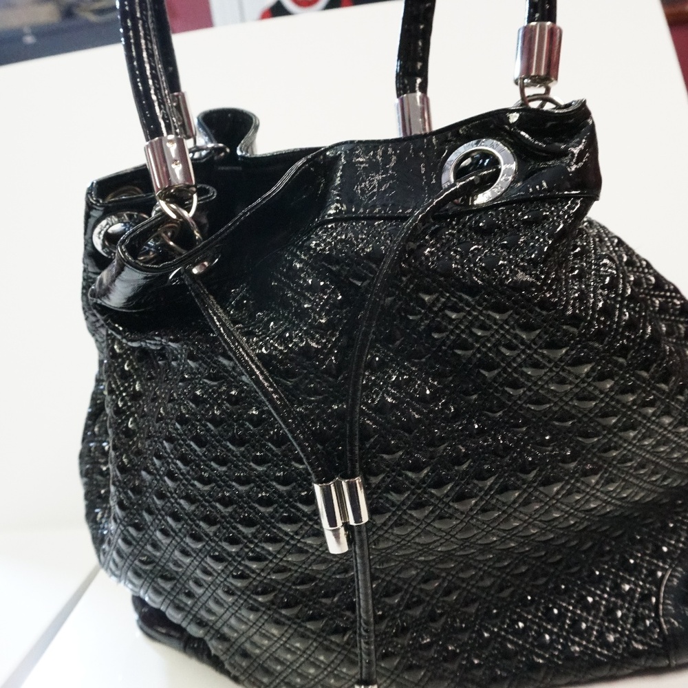 A|X Armani Exchange Patent Quilted Large Bag