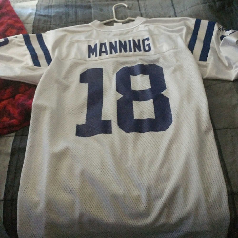Peyton Manning #18 White Colts Jersey VERY NICE!!
