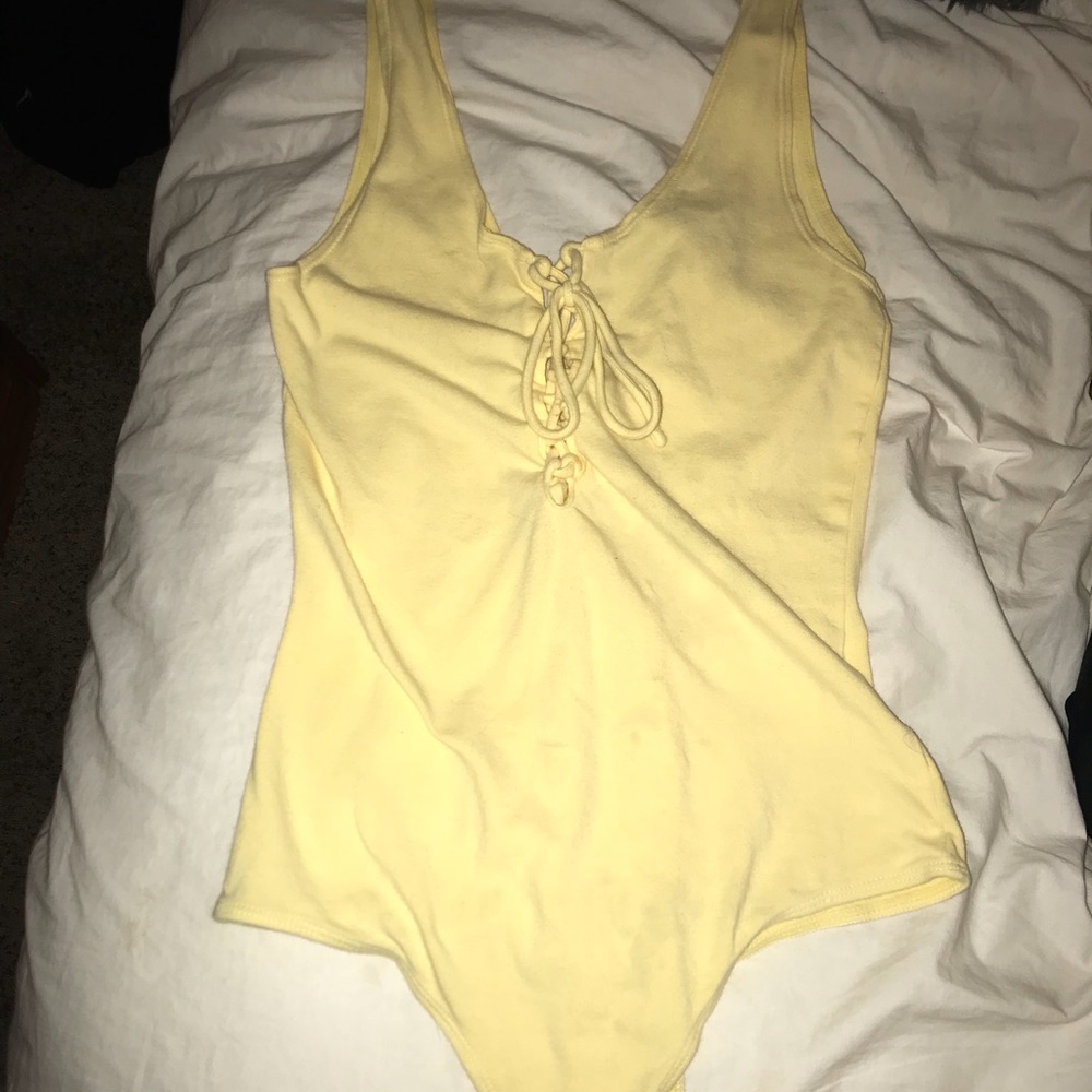 Yellow bodysuit from PacSun