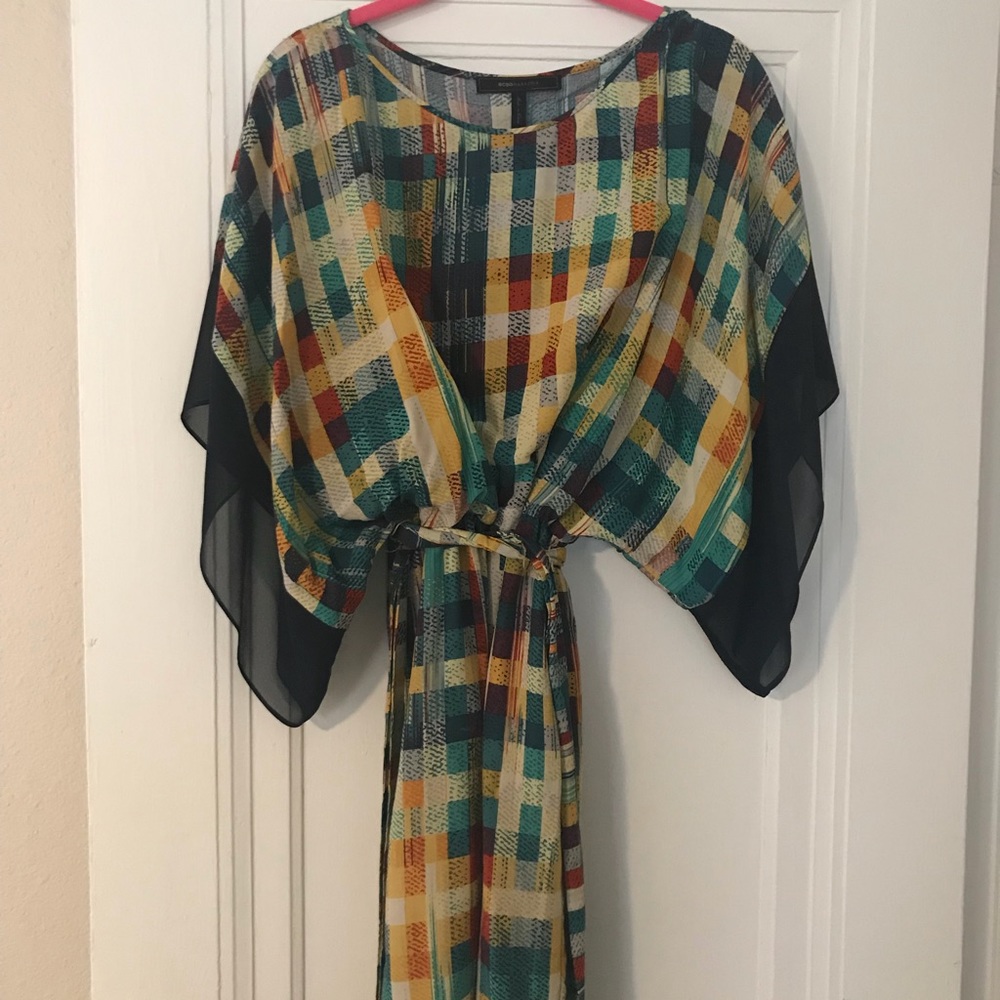 BCBG Sheer Multi-Color Dress