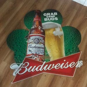 Budweiser metal advertisement