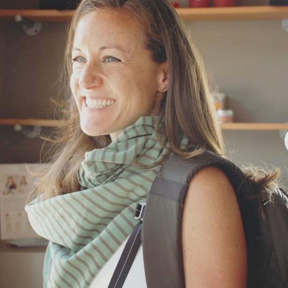 • Lululemon • Vinyasa Scarf Deenie Stripe Green - Picture 2 of 7