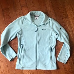 Columbia Full Zip Fleece-Baby Blue