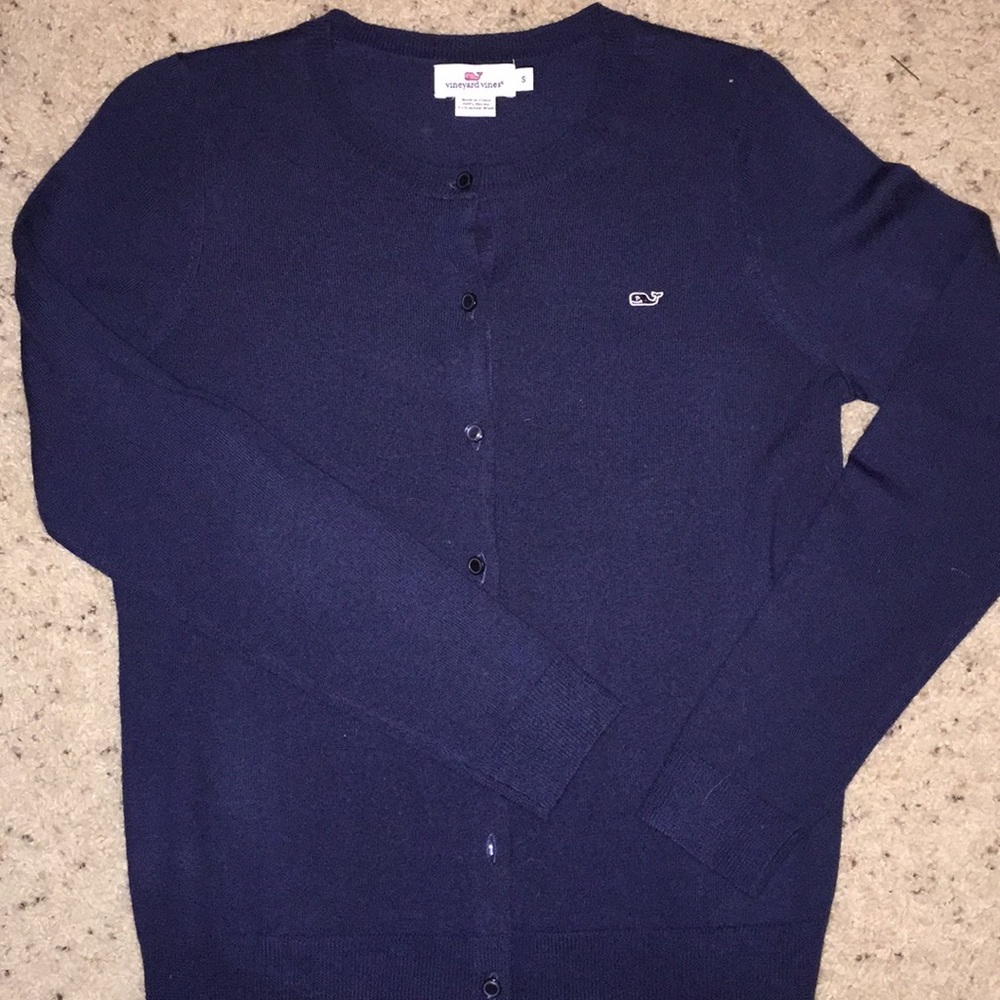 VINEYARD VINES Extra Fine Marino Wool Cardigan