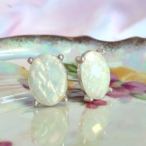 Faux Fire Opal Earrings