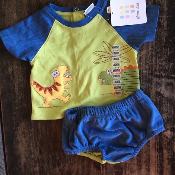 Absorba Shirt and Diaper Cover - Picture 2 of 3