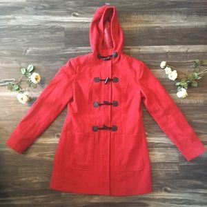 Adorable! Red Toggle Coat AMBIANCE APPAREL