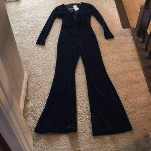 Navy Velvet jumpsuit