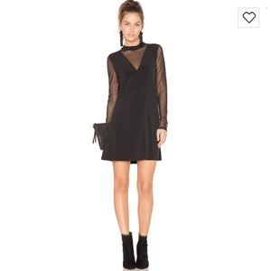 BCBGeneration Mesh A Line Dress
