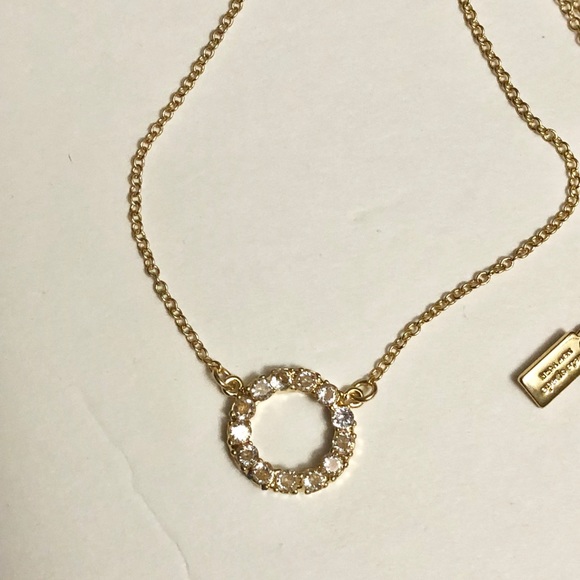 🎉1 hour SALE🎉Kate Spade crystal  circle necklace - Picture 3 of 8