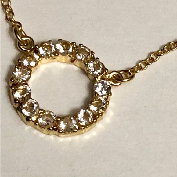 🎉1 hour SALE🎉Kate Spade crystal  circle necklace - Picture 6 of 8