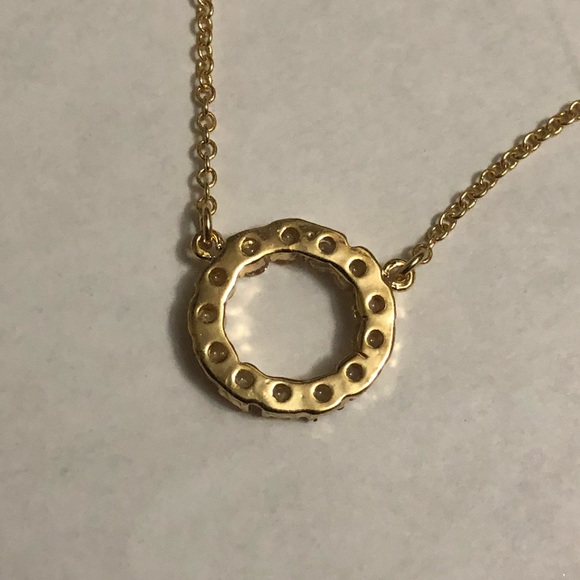 🎉1 hour SALE🎉Kate Spade crystal  circle necklace - Picture 8 of 8