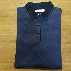 Men's Denim&Flower Shirt Size M