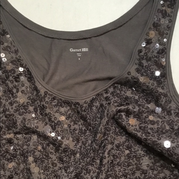 Garnet Hill sequins skirt xs top small - Picture 2 of 7