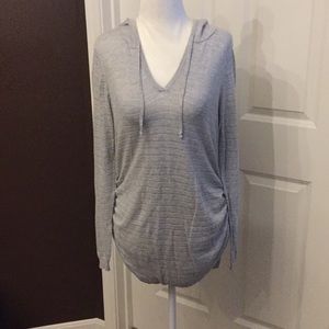 Motherhood Maternity Silver Sparkle Hoodie