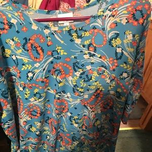 LulaRoe xlg Irma floral new with tags