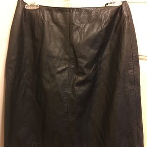 Wilson Leather Black Skirt