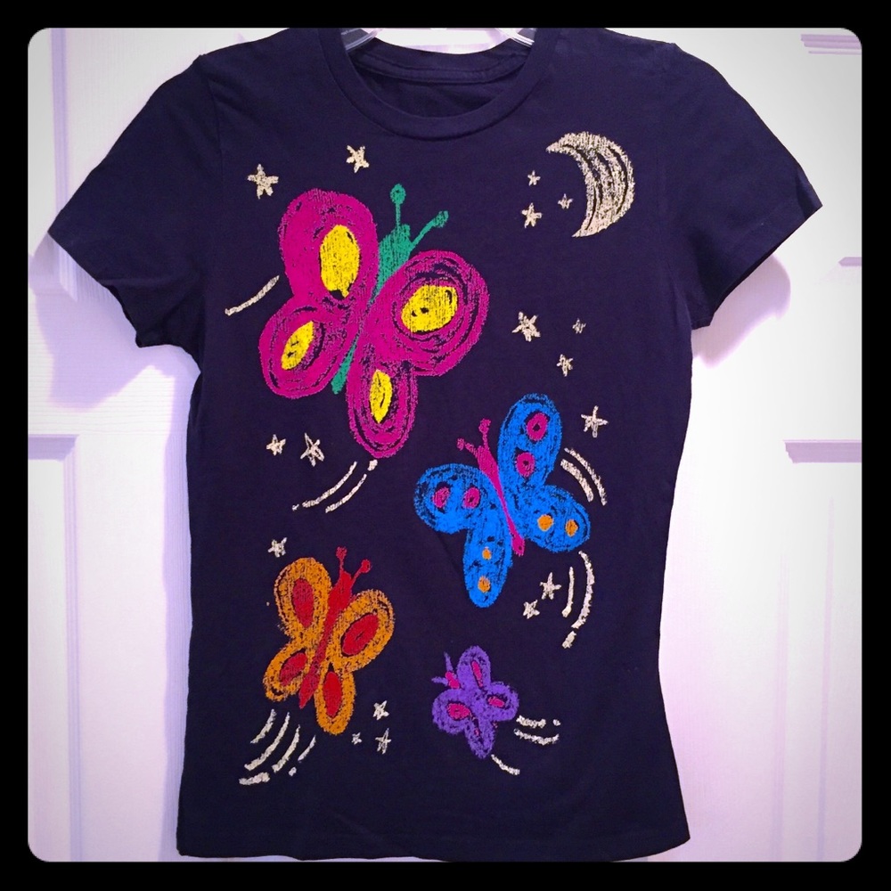🎄SALE🎄madeulook butterfly cotton tshirt
