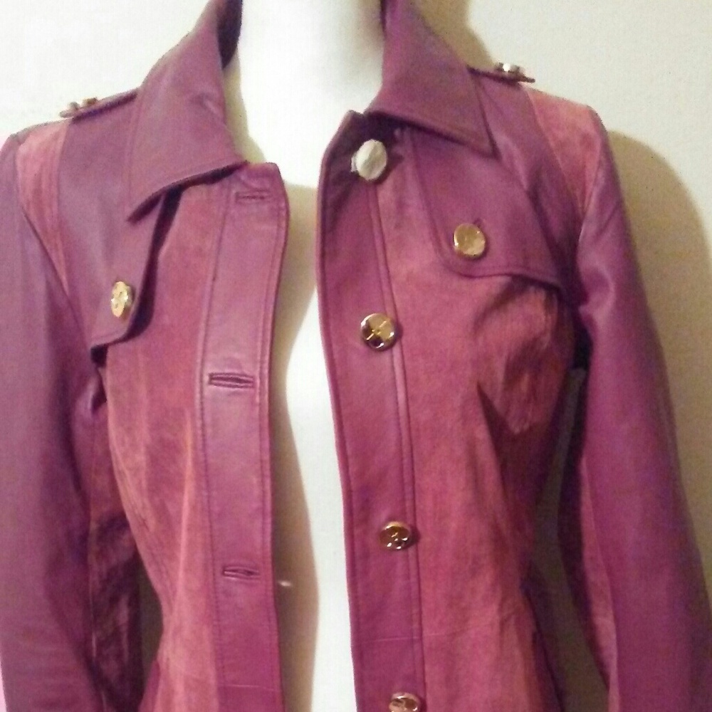 Leather coat