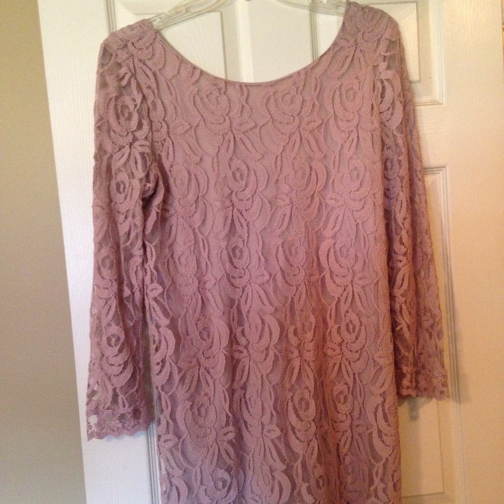 Lace mini dress