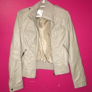 Pleather Tan jacket