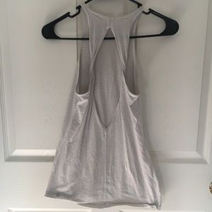 Lululemon Grey Stripped Tank