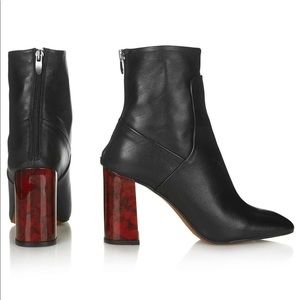 Topshop Tortoiseshell Heel Boots