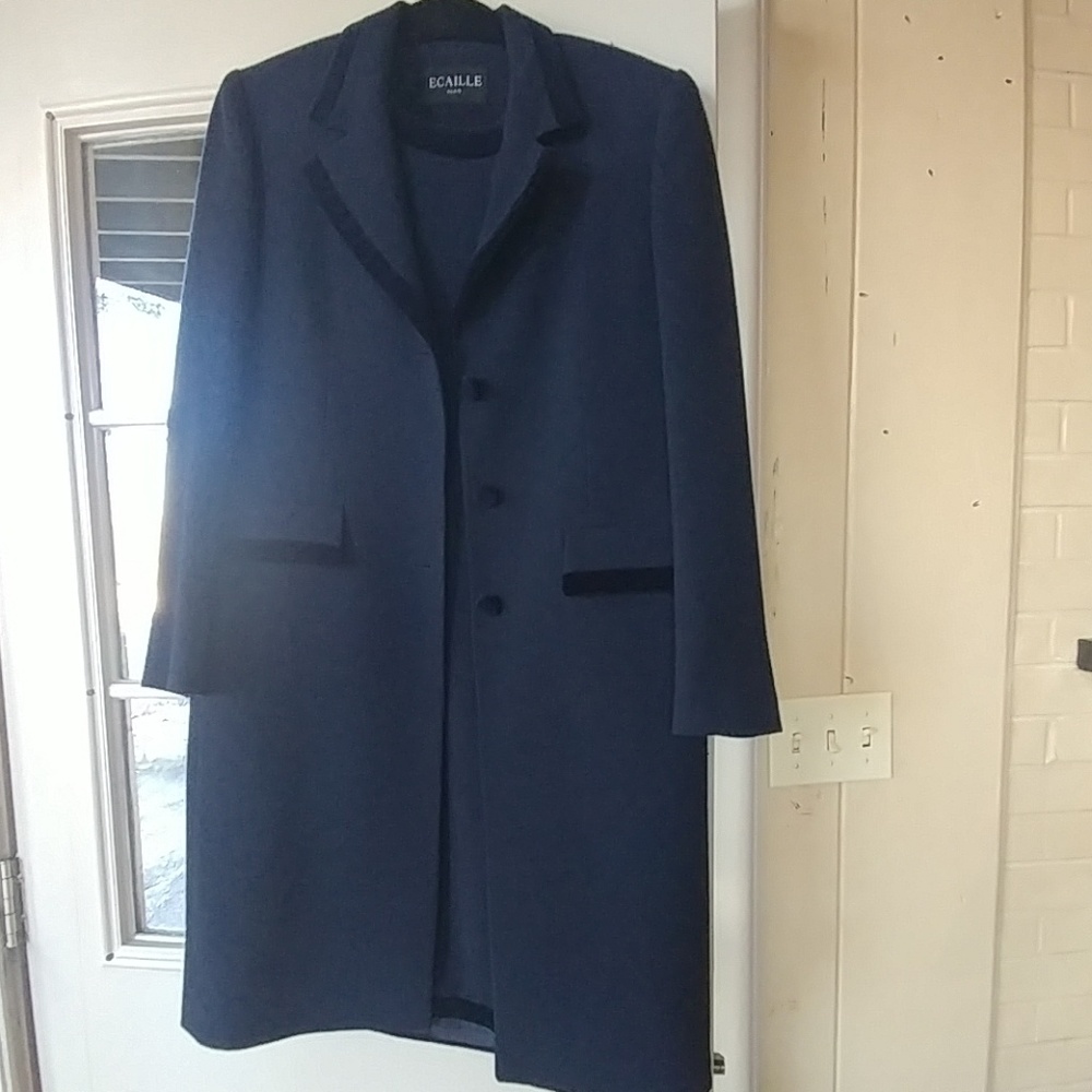 ECAILLE PARIS NAVY DRESS AND COAT