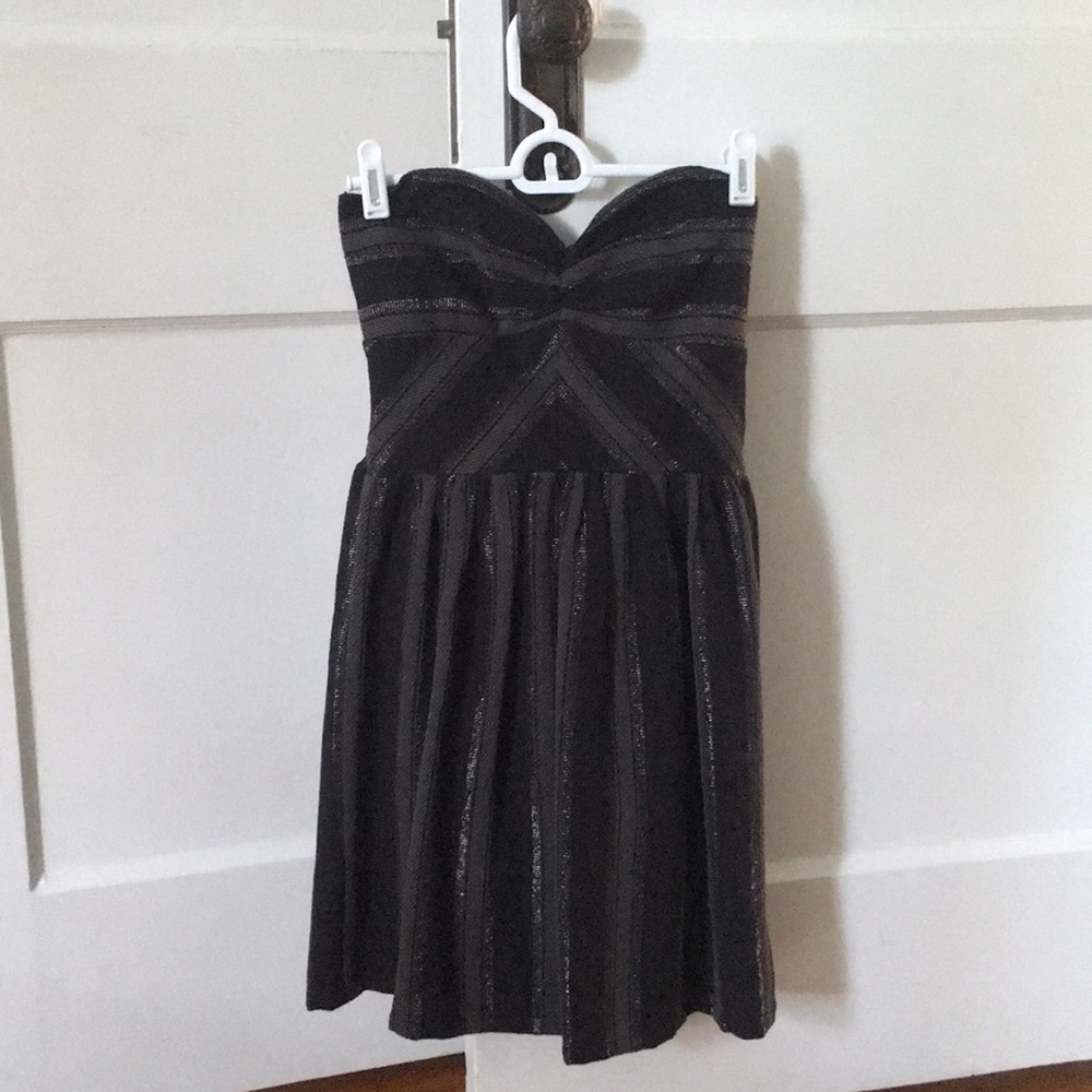 Black Striped Roxy Skater Girl Dress