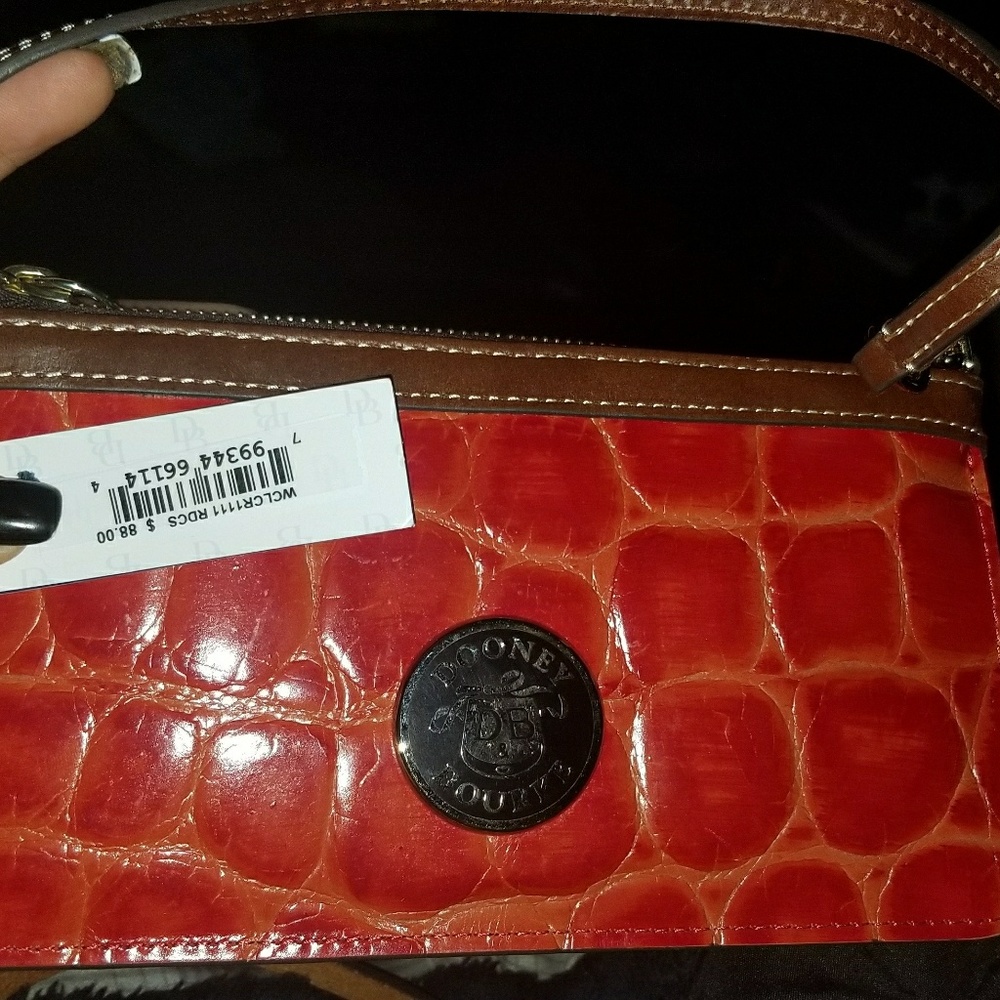 Dooney & Bourke croc animal print  Wristlet
