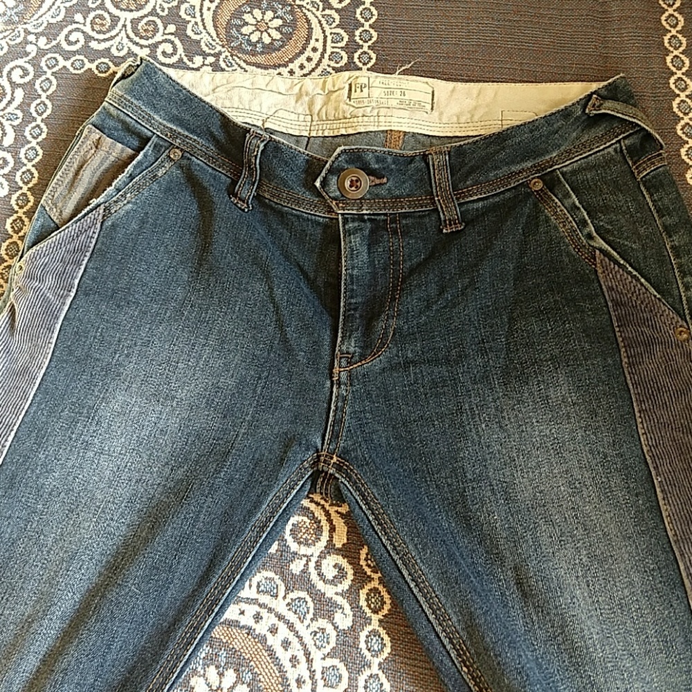 Free people wide leg jeans