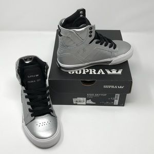 supra skytop silver