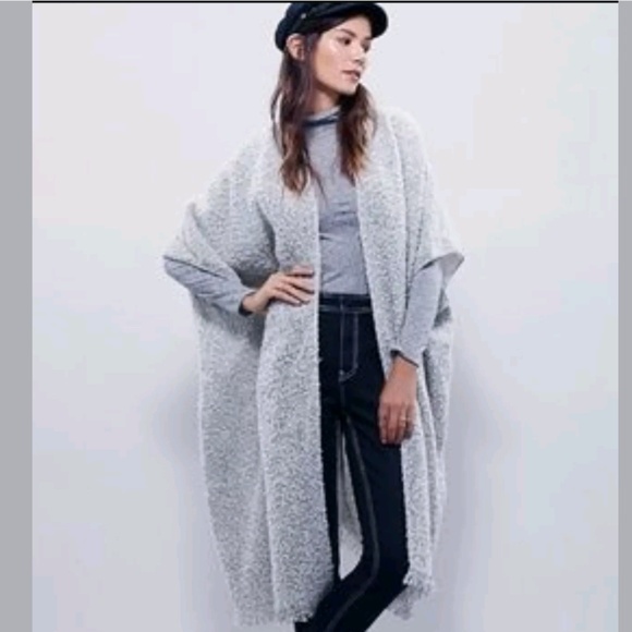 Free People Sweaters - NEW Wool Blend Duster Sweater Poncho