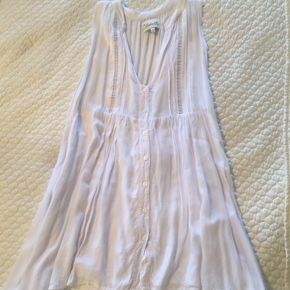 cleobella white dress size small!