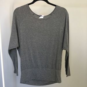 Grey Long Sleeve Top